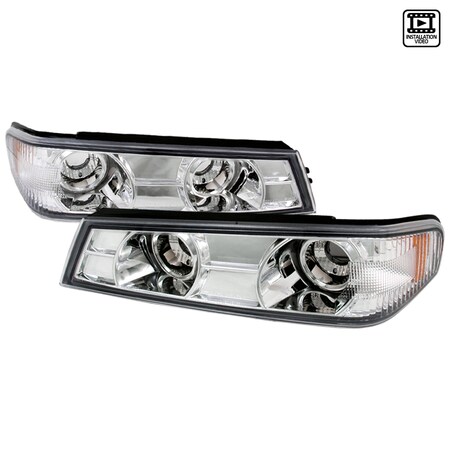 Spec-D Tuning 04-12 Chevrolet Colorado Corner Lights Chrome 2LC-COL04-TM